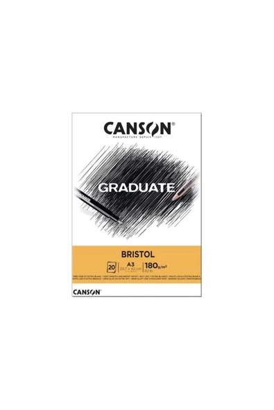 Canson Çizim Bloğu Graduate Cangrad Bristol 20 Sayfa A3 180 GR ürün görseli 1