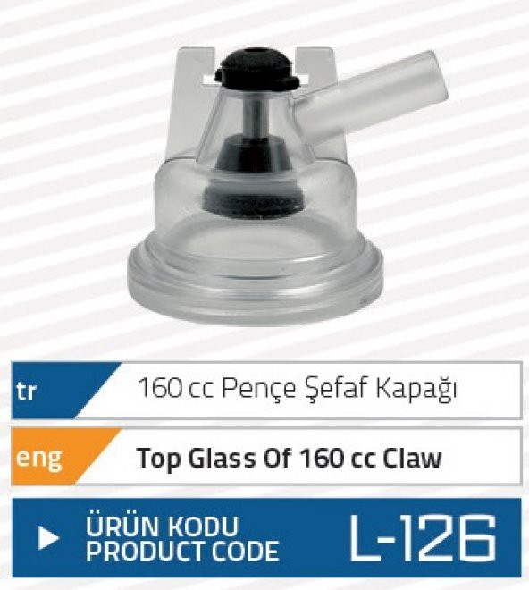 GNC 160 CC PENÇE ŞEFFAF KAPAĞI ürün görseli 1