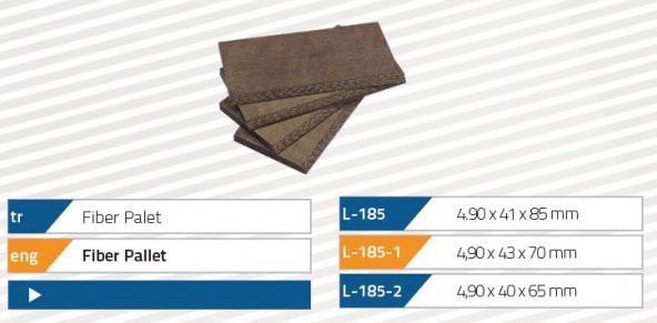 GNC FİBER PALET 4,90x40x65 mm ürün görseli 1