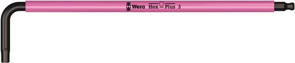Wera 950 SPKL Hex-Plus Renkli Topbaş Alyan 3mm 05022606001 ürün görseli 1