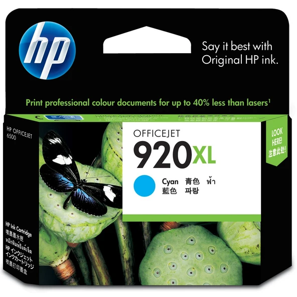 Hp 920Xl Mavi Orjinal Kartuş - Resim 2