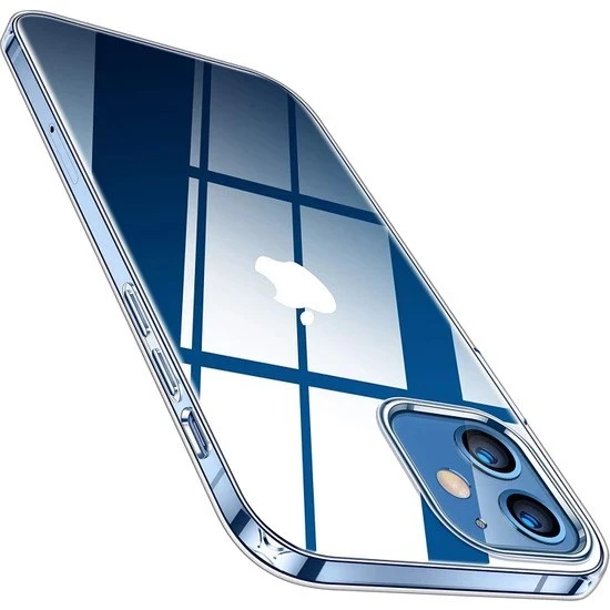 Logis Apple iPhone 12 Mini 5.4" Şeffaf Kılıf Silikon Koruma - Resim 2
