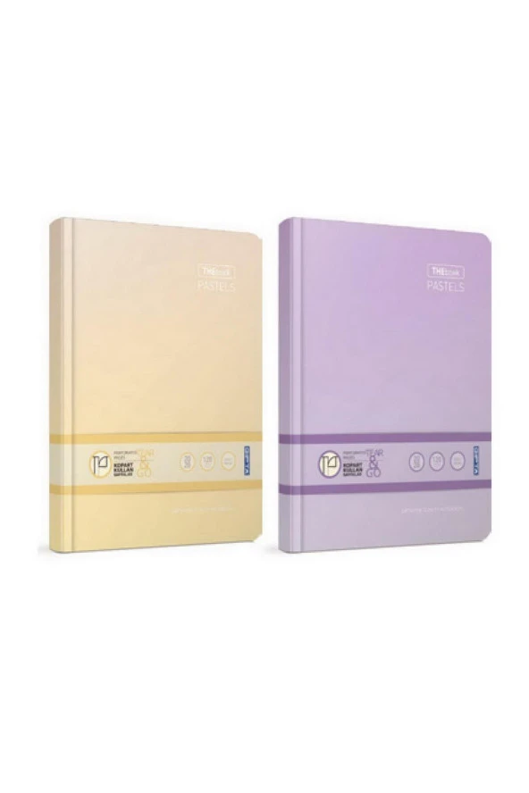 Gıpta Defter Thebook Pastel Sert Kapak Çizgili 160 YP 17x24 3048 ürün görseli 1