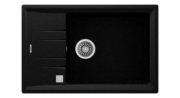 TEKA STONE 60 STG METALİK SİYAH GRANİT EVYE SAĞSOL KULLANILABİLİR ürün görseli 1