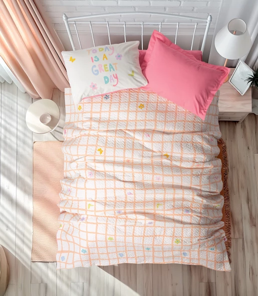 Cotton Box Genç Odası Tek Kişilik Complete Set Jours Pembe ürün görseli 1