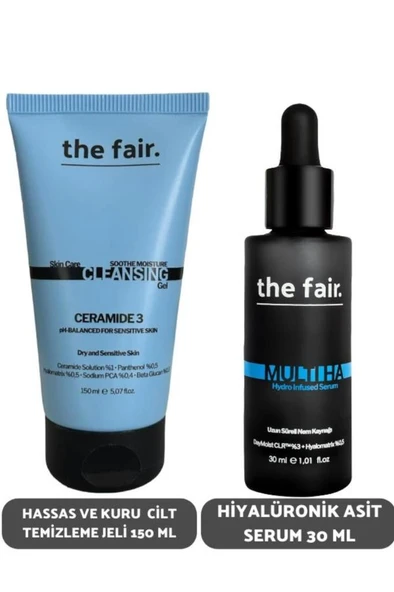 the fair. Hassas ve Kuru Cilt Temizleme Jeli ve Hiyalüronik Serum 30 ml ürün görseli 1