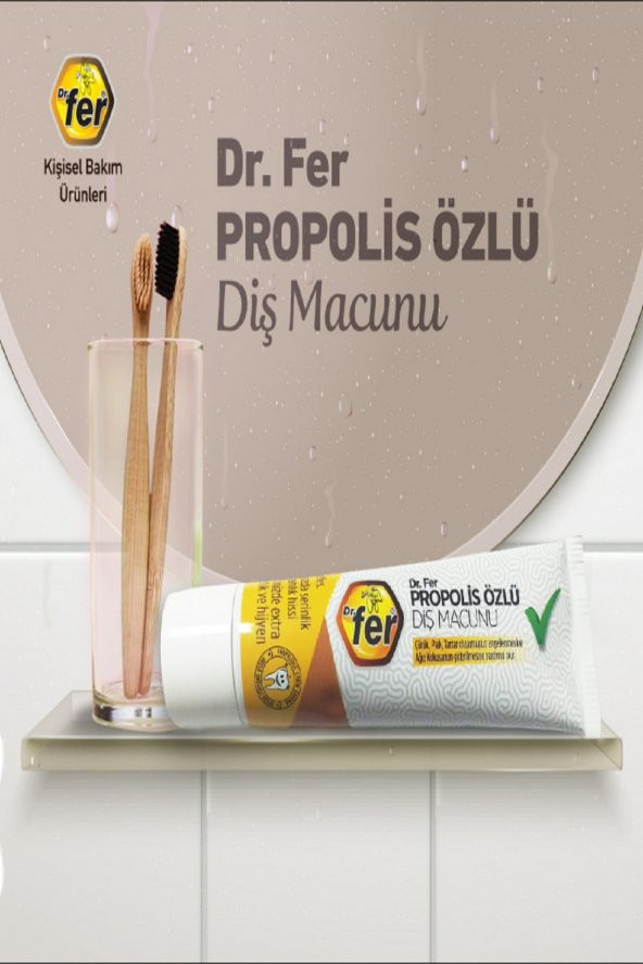DR. FER PROPOLİS ÖZLÜ DİŞ MACUNU 50MG ürün görseli 1