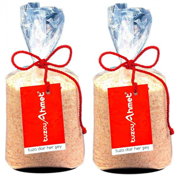 Tuzcu Ahmet  2 Adet 1 Kg Öğütülmüş Doğal Himalaya  Kaya Tuzu Pembe ürün görseli 1