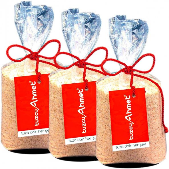 Tuzcu Ahmet  3 Adet 1 Kg Öğütülmüş Doğal Himalaya  Kaya Tuzu Pembe ürün görseli 1