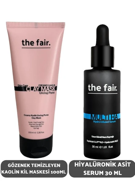 the fair. Gözenek Temizleyen Kaolin Kil Maskesi 100 ml ve Hiyalüronik Asit Serum 30 ml ürün görseli 1