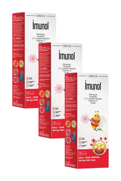 İmunol Şurup 150 ml x 3 Adet ürün görseli 1