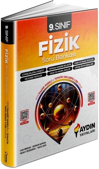 Aydın Yayınları 9. Sınıf 2025 Fizik Soru Bankası ürün görseli 1