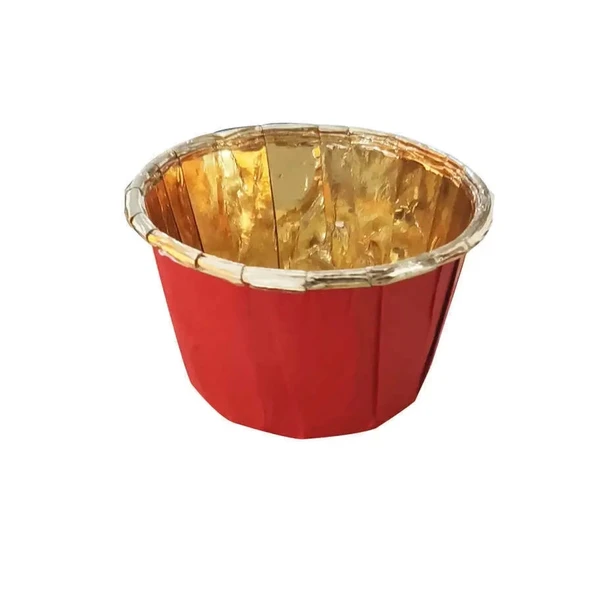 GOLD PET KAPSÜL (43X35) KIRMIZI ASETATLI 25'Lİ - Resim 2
