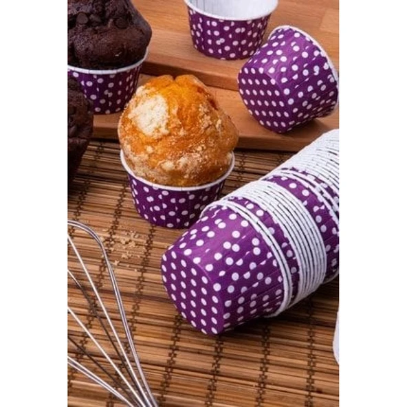 PET KAPSÜL (50X39) PUANTİYELİ MOR 25'Lİ ürün görseli 1