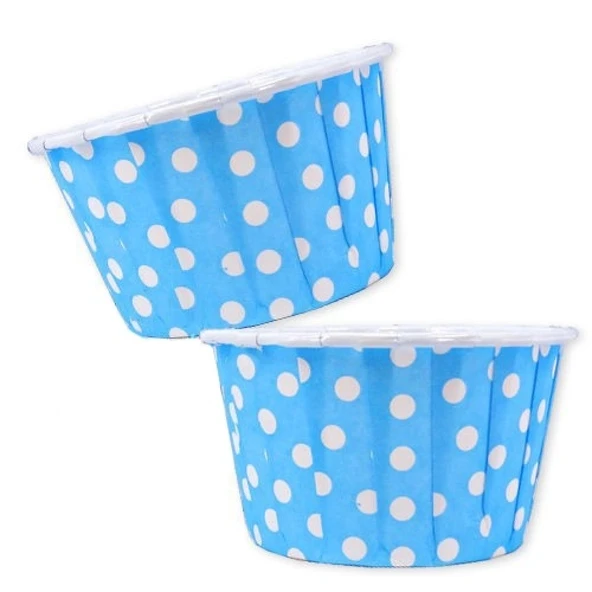 PET KAPSÜL (50X39) PUANTİYELİ MAVİ 25'Lİ - Resim 2