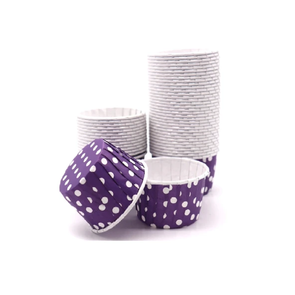 PET KAPSÜL (50X39) PUANTİYELİ MOR 25'Lİ - Resim 3