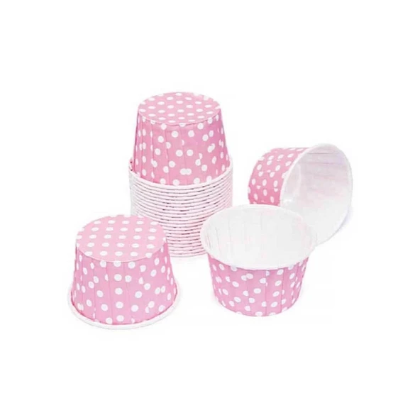 PET KAPSÜL (50X39) PUANTİYELİ PEMBE 25'Lİ - Resim 3
