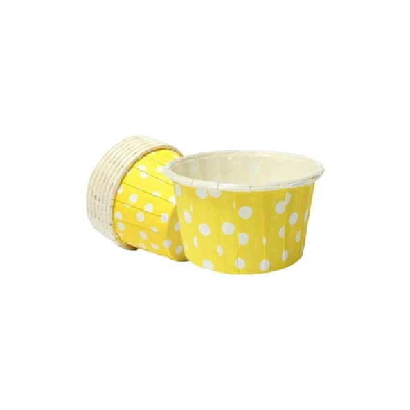 PET KAPSÜL (50X39) PUANTİYELİ SARI 25'Lİ - Resim 2