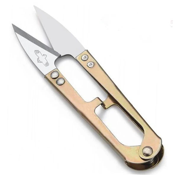 FDM Golden Eagle TC-805 Metal Yaylı İplik Temizleme Makası 4,5 İnç 11,25 cm Nikel Kaplama Çıt Makas ürün görseli 1