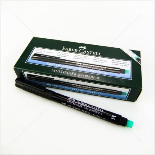 FABER PERMANENT ASETAT KALEMI S YESIL 10 LU KUTU ürün görseli 1