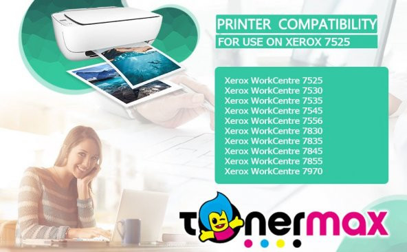 Xerox WorkCentre 7835 Siyah Muadil Toner - Resim 3