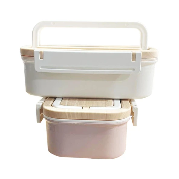 Vagonlife  Çelik Lunch Box 800 Ml WS-014 - BEYAZ - Resim 5