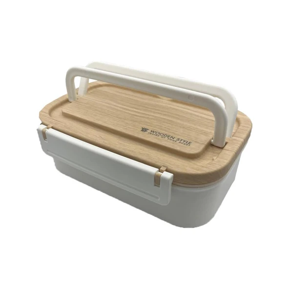 Vagonlife  Çelik Lunch Box 800 Ml WS-014 - BEYAZ ürün görseli 1