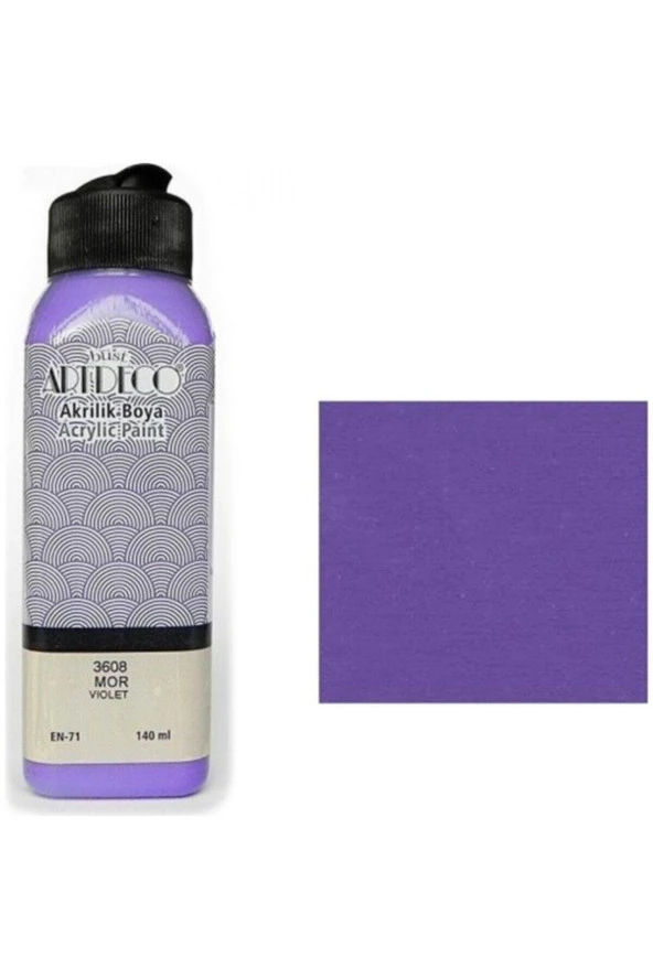 Artdeco Akrilik Boya 140 ML Mor 070R-3608 ürün görseli 1