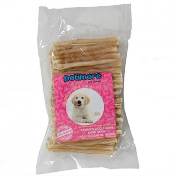 PETİMORE M-L BURGU NATUREL ÇUBUK 100 ADET KÖPEK ÖDÜLÜ ÇİĞNEME VE ÖDÜL KEMİĞİ ürün görseli 1