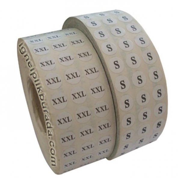 Beden Etiketi S (1 Rulo 3500 Adet) - Resim 2