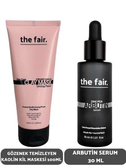the fair. Gözenek Temizleyen Kaolin Kil Maskesi 100 ml ve Arbutin Serumu 30 ml ürün görseli 1