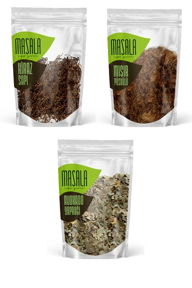 3 Lü Set Detoks Çayı (kiraz Sapı - Mısır Püskülü - Avokado Yaprağı) ürün görseli 1