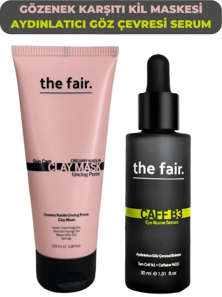 the fair. Kaolin Gözenek Karşıtı Kil Maskesi ve Caff b3 Göz Çevresi Serumu ürün görseli 1
