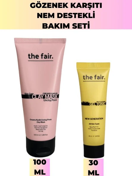 the fair. Gözenek Karşıtı Nem Destekli Bakım Seti ürün görseli 1
