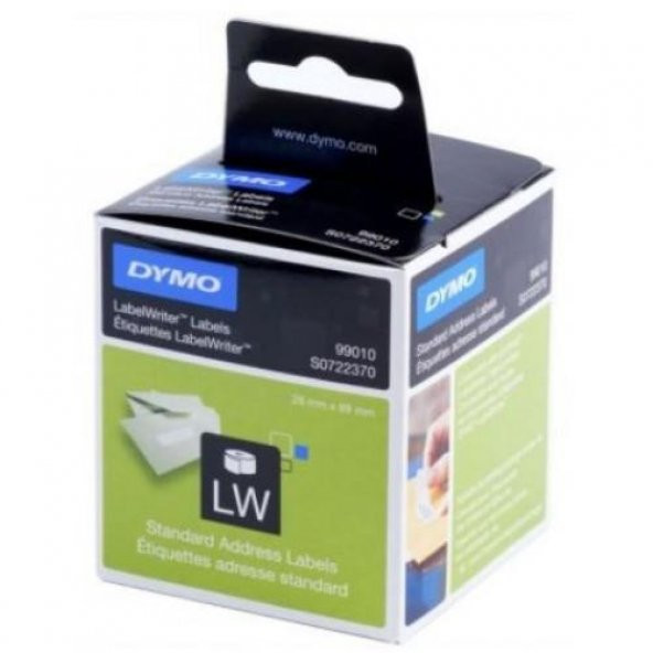 Dymo Label Witer Etiketi Adres 260 Lİ 89x28 MM Beyaz 99010 S0722370 ürün görseli 1