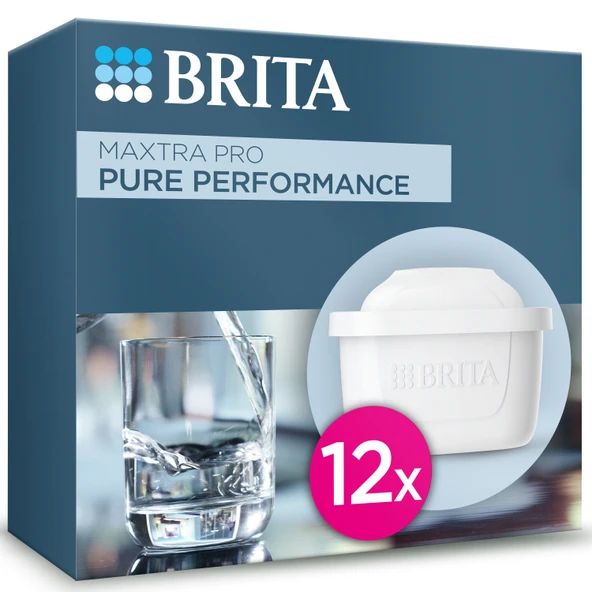 BRITA MAXTRA PRO Pure Performance Yedek Su Arıtma Filtresi, 12’li ürün görseli 1