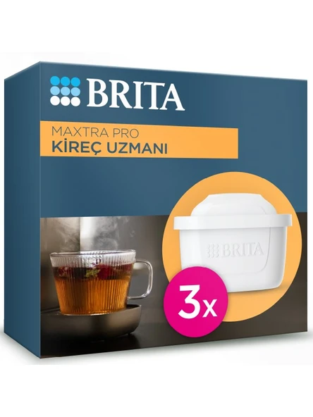 BRITA MAXTRA PRO Kireç Uzmanı Yedek Su Arıtma Filtresi, 3’lü ürün görseli 1