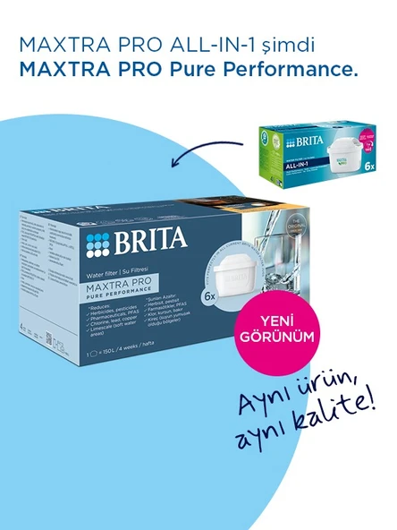 BRITA Maxtra Pro Pure Performance Su Arıtma Filtresi, 2’li - Resim 2