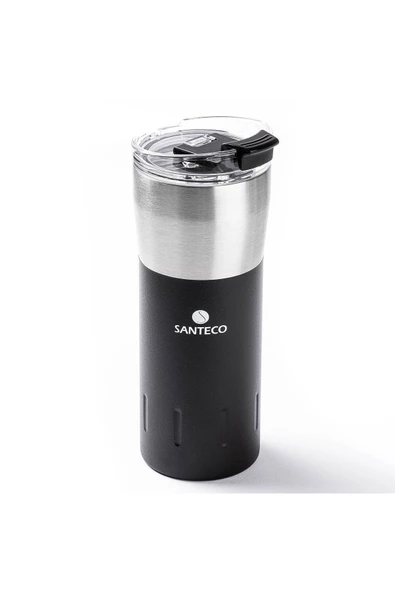 Tantitoni 024-01-SİYAH ÇİFT KATMANLI PASLANMAZ ÇELİK TERMOS BARDAK 500ML ürün görseli 1