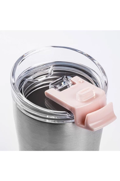 Tantitoni 024-01-PEMBE ÇİFT KATMANLI PASLANMAZ ÇELİK TERMOS BARDAK 500ML - Resim 2