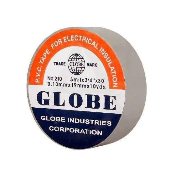 Globe Elektrikçi Bandı İzole Bant 19 x 10Yds Gri ürün görseli 1