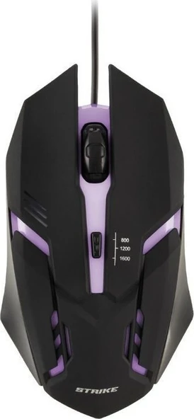 Rgb Kablolu Gaming Mouse Siyah Oyuncu Mouse ürün görseli 1