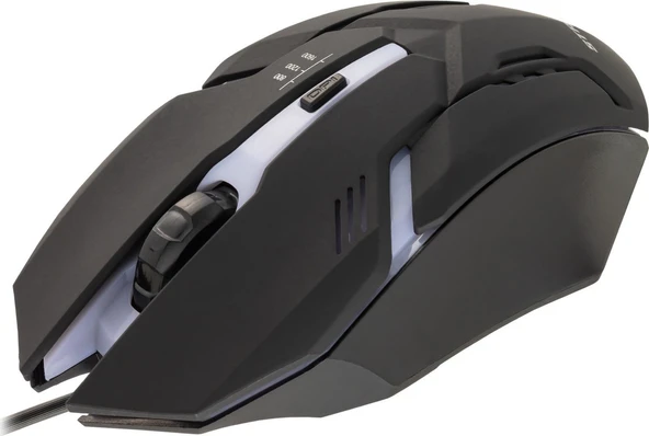 Rgb Kablolu Gaming Mouse Siyah Oyuncu Mouse - Resim 3