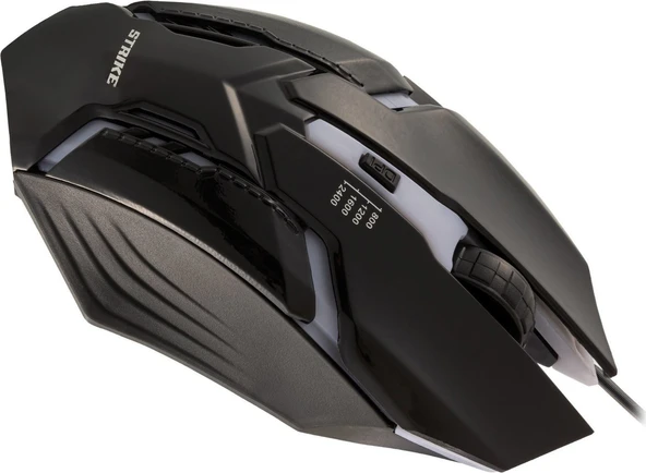 Rgb Kablolu Gaming Mouse Siyah Oyuncu Mouse - Resim 2