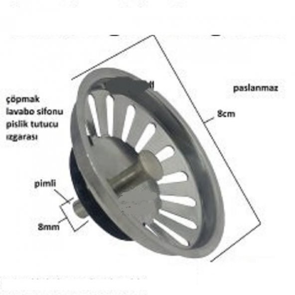 Mutfak Evye Sifon Süzgeci - Resim 2
