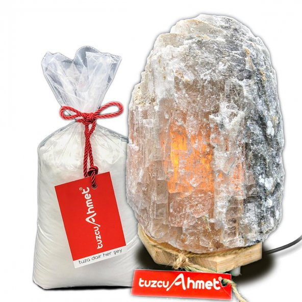 Tuzcu Ahmet 3-4 Kg Çankırı Doğal Tuz Lamba 1 Kg Kaya Tuzu Hediyeli ürün görseli 1