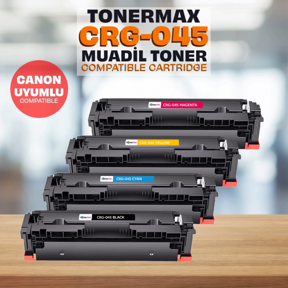 Canon i-Sensys LBP-611cn Muadil Toner Takım/ Canon CRG045 Set ürün görseli 1