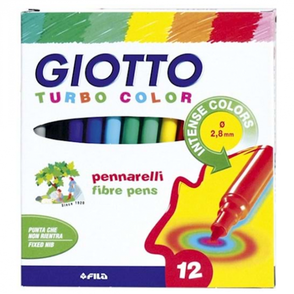 Giotto Keçeli Boya Kalemi 12 Renk 416000 ürün görseli 1