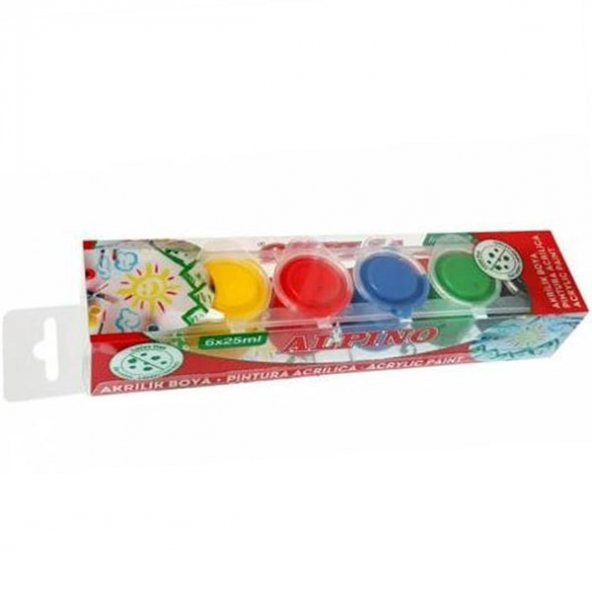 Alpino Akrilik Boya 6 Renk 25 ML DV-000203 ürün görseli 1