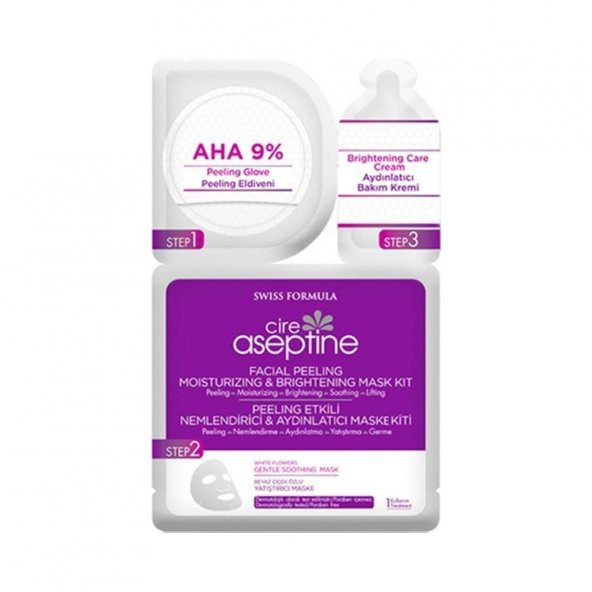 Cire Aseptine Peeling Etkili Nemlendirici Aydınlatıcı Yüz Maske Kiti ürün görseli 1